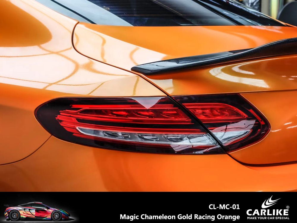 CARLIKE CL-MC-01 Magic Chameleon Gold Racing Orange Vinyl - CARLIKE WRAP