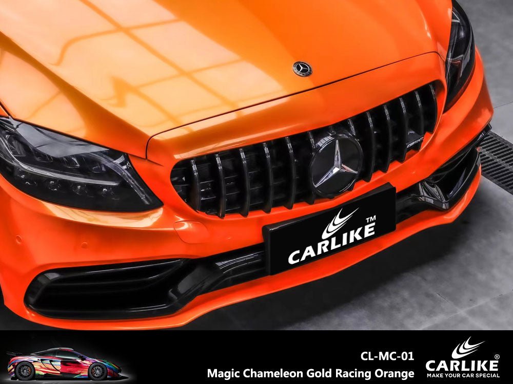 CARLIKE CL-MC-01 Magic Chameleon Gold Racing Orange Vinyl - CARLIKE WRAP
