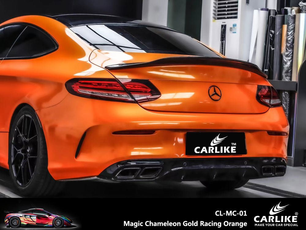 CARLIKE CL-MC-01 Magic Chameleon Gold Racing Orange Vinyl - CARLIKE WRAP