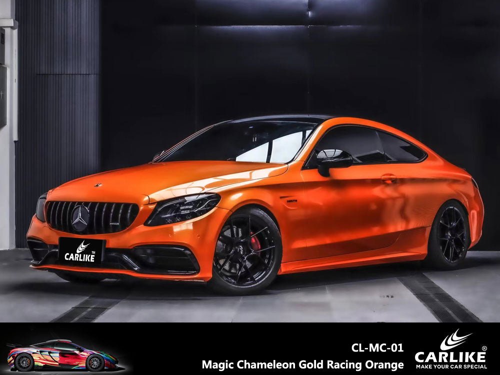CARLIKE CL-MC-01 Magic Chameleon Gold Racing Orange Vinyl - CARLIKE WRAP