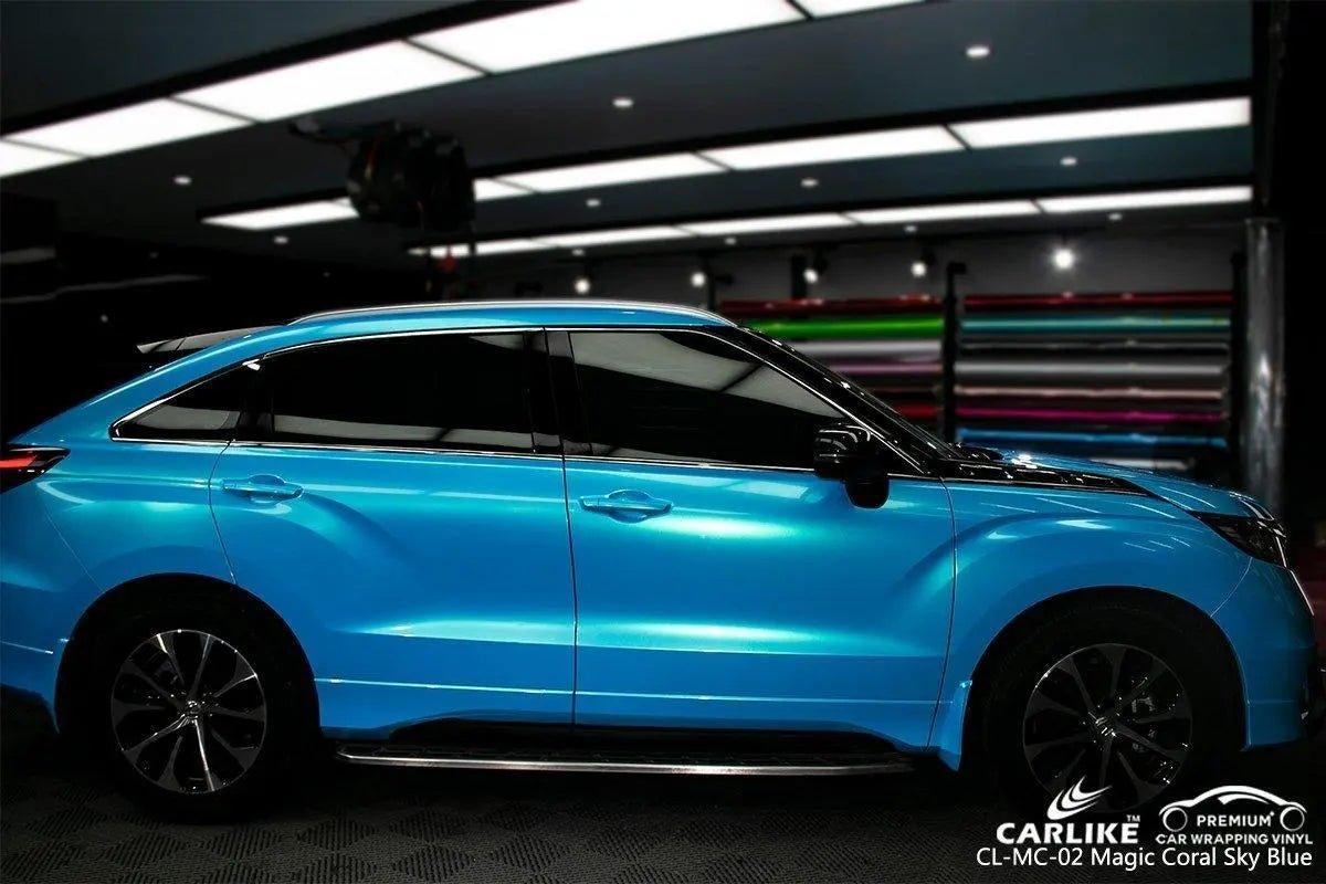 CARLIKE CL-MC-02 Gloss Magic Coral Sky Blue Vinyl - CARLIKE WRAP