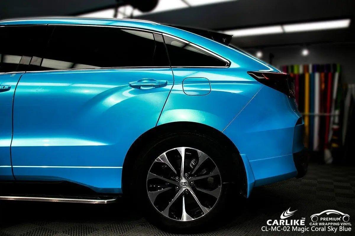 CARLIKE CL-MC-02 Gloss Magic Coral Sky Blue Vinyl - CARLIKE WRAP