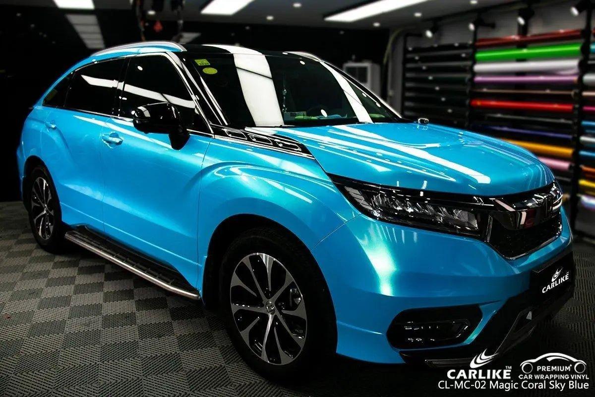 CARLIKE CL-MC-02 Gloss Magic Coral Sky Blue Vinyl - CARLIKE WRAP