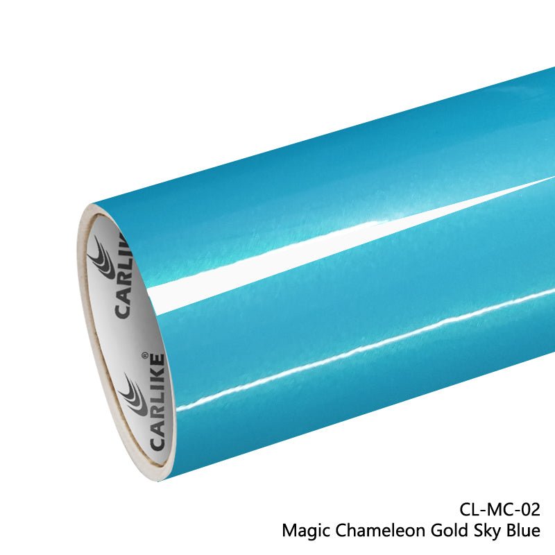 CARLIKE CL-MC-02 Magic Chameleon Gold Sky Blue Vinyl - CARLIKE WRAP