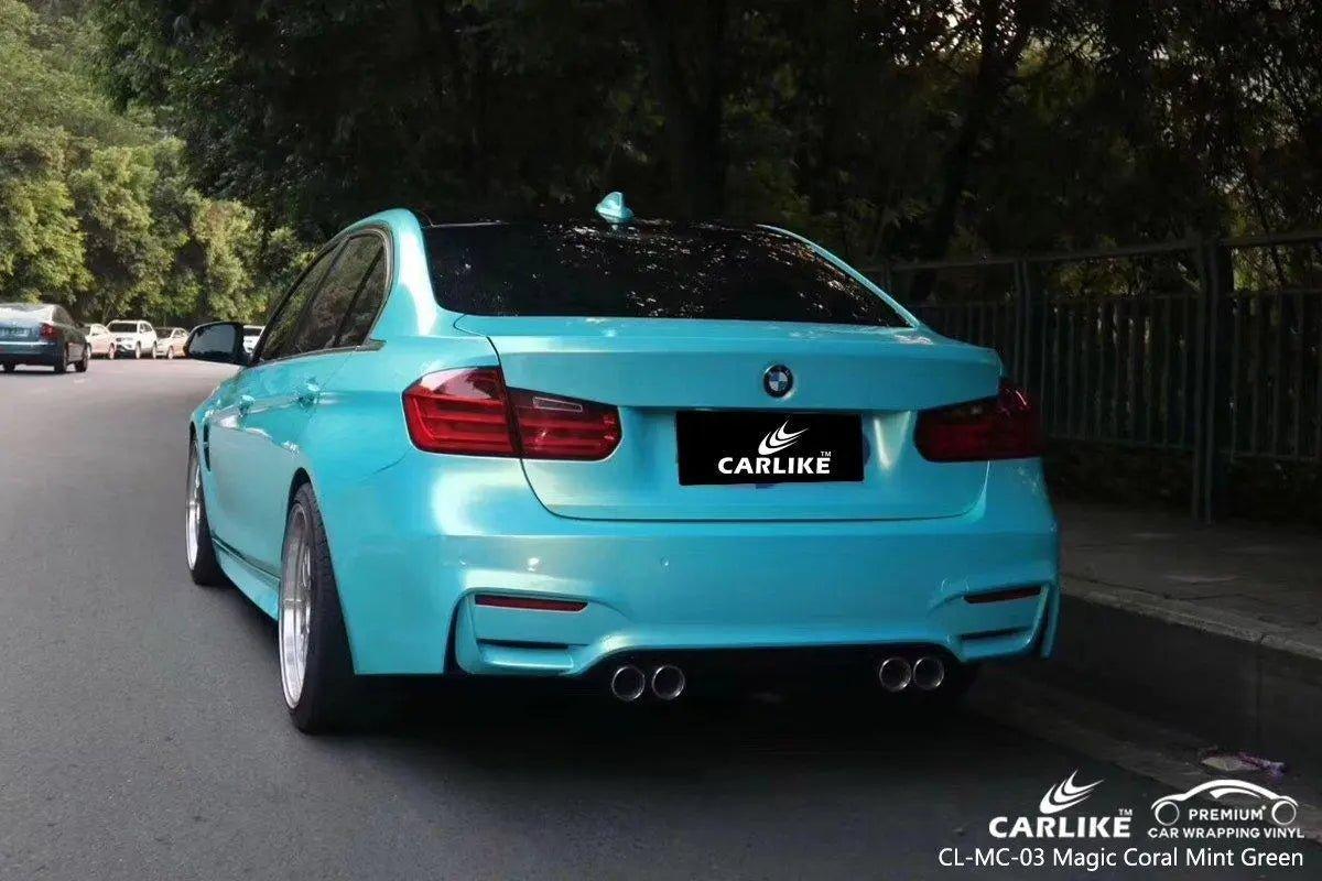 CARLIKE CL-MC-03 Gloss Magic Coral Mint Green Vinyl - CARLIKE WRAP