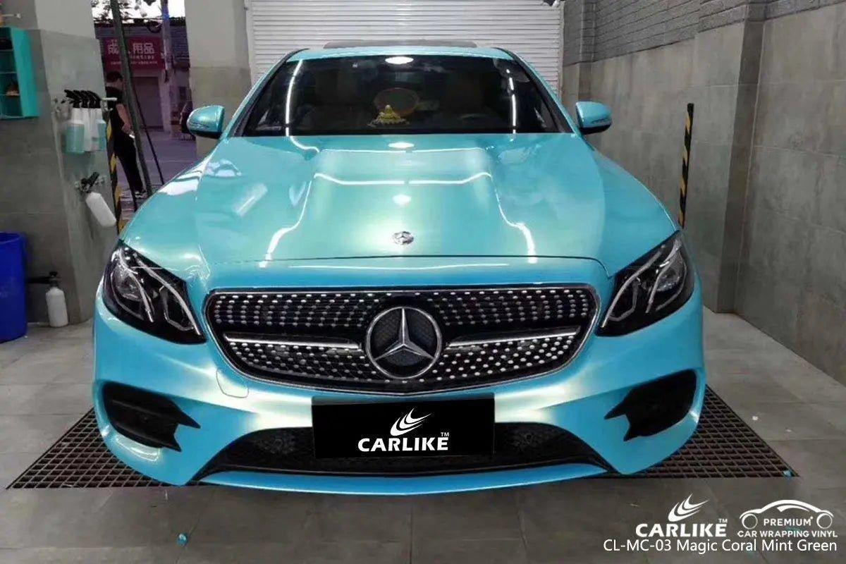 CARLIKE CL-MC-03 Gloss Magic Coral Mint Green Vinyl - CARLIKE WRAP