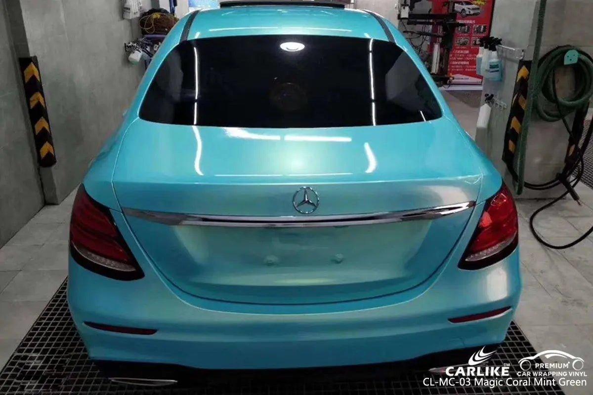 CARLIKE CL-MC-03 Gloss Magic Coral Mint Green Vinyl - CARLIKE WRAP