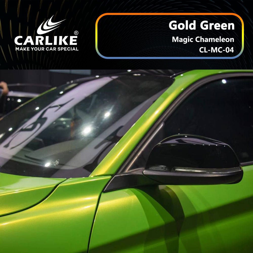 CARLIKE CL-MC-04 Magic Chameleon Gold Green Vinyl - CARLIKE WRAP