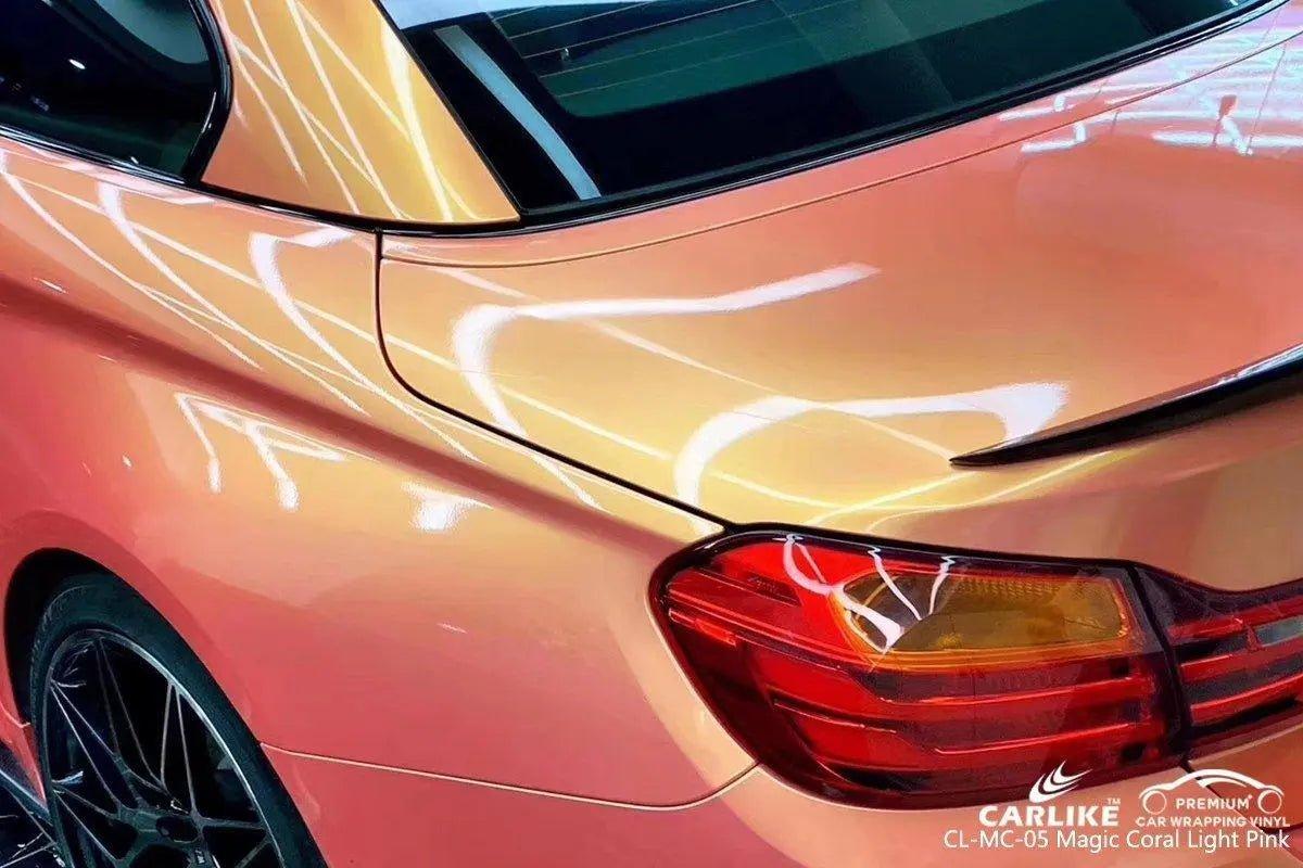 CARLIKE CL-MC-05 Gloss Magic Coral Light Pink Vinyl - CARLIKE WRAP