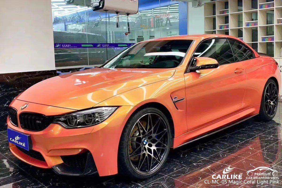 CARLIKE CL-MC-05 Gloss Magic Coral Light Pink Vinyl - CARLIKE WRAP