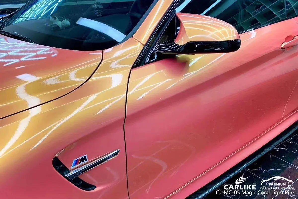 CARLIKE CL-MC-05 Gloss Magic Coral Light Pink Vinyl - CARLIKE WRAP