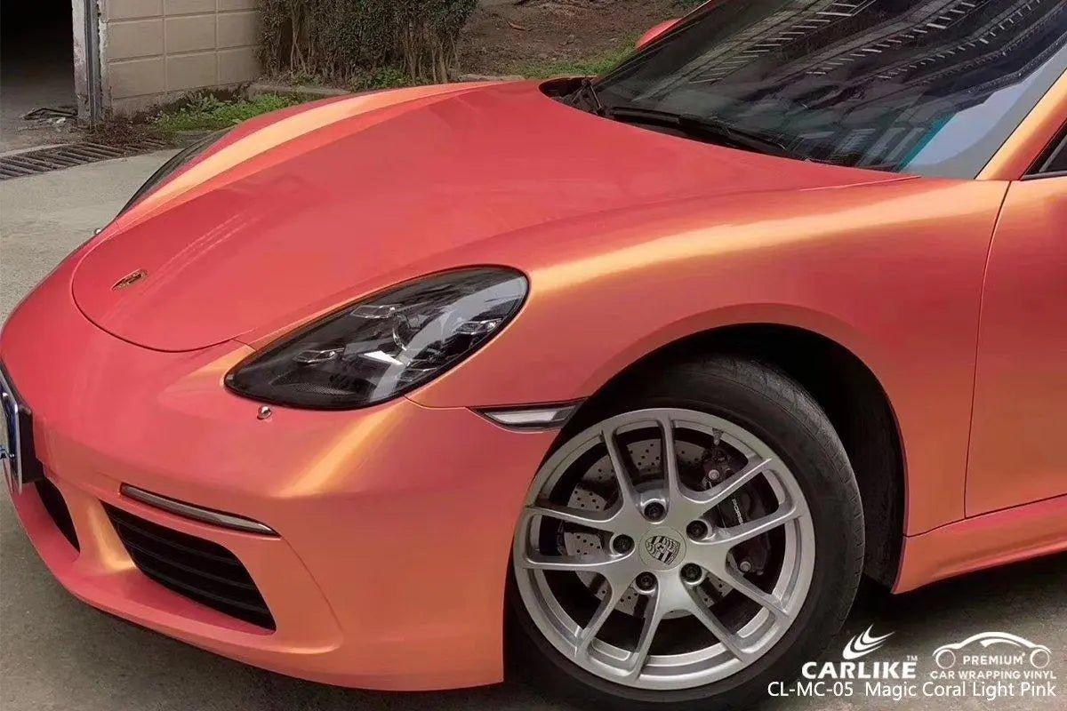 CARLIKE CL-MC-05 Gloss Magic Coral Light Pink Vinyl - CARLIKE WRAP