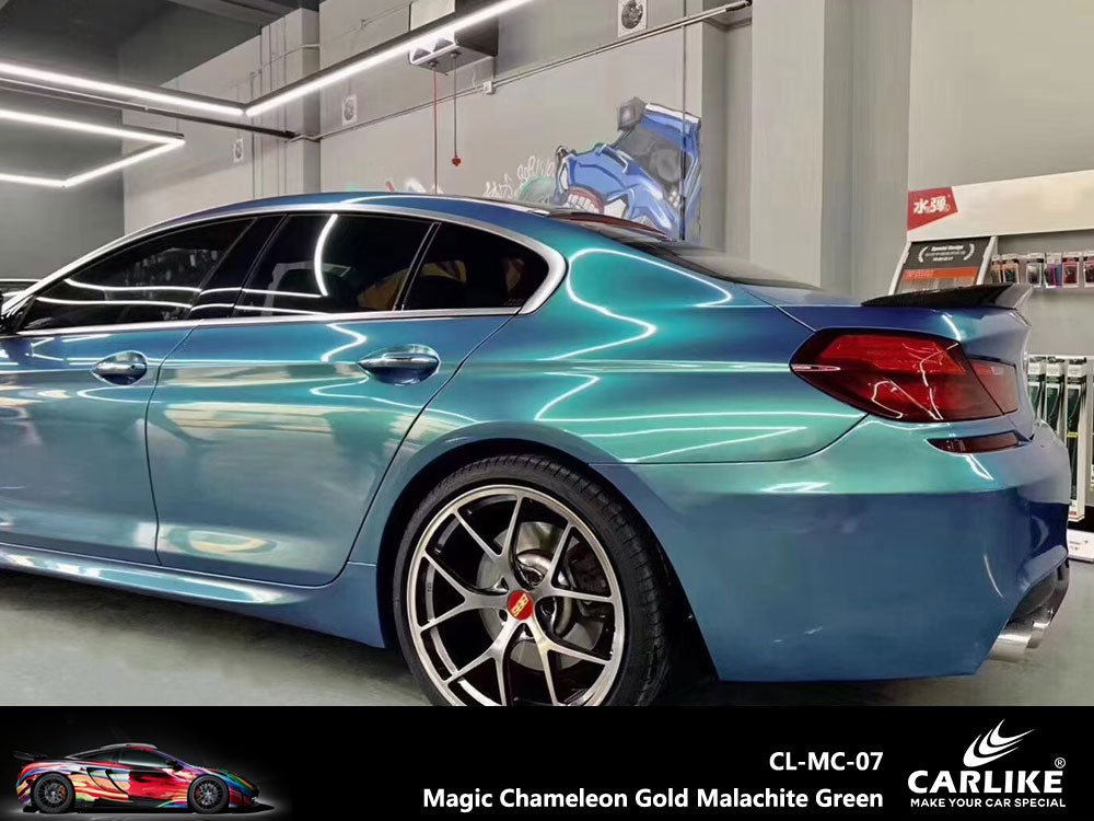 CARLIKE CL-MC-07 Magic Chameleon Gold Malachite Green Vinyl - CARLIKE WRAP