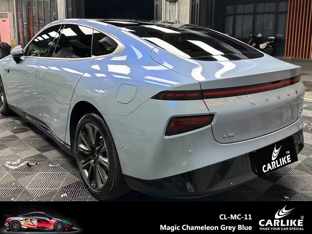 CARLIKE CL-MC-11 Magic Chameleon Grey Blue Vinyl - CARLIKE WRAP