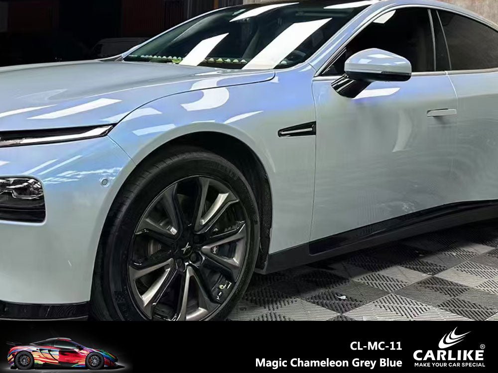 CARLIKE CL-MC-11 Magic Chameleon Grey Blue Vinyl - CARLIKE WRAP