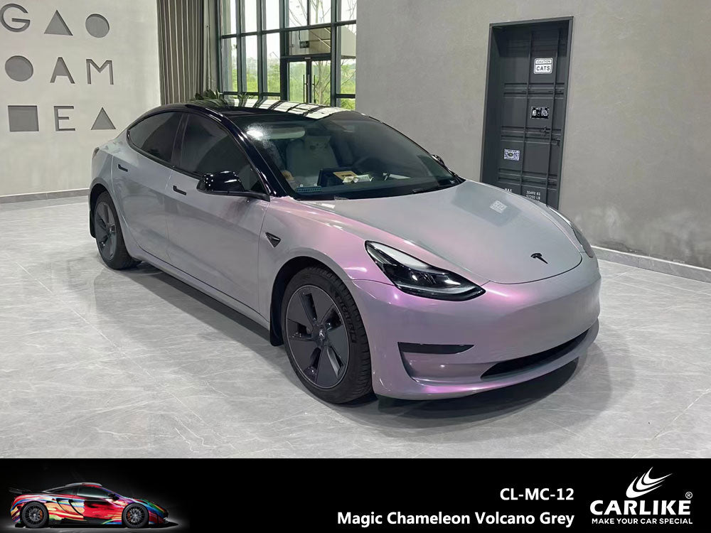 CARLIKE CL-MC-12 Magic Chameleon Volcano Grey Vinyl - CARLIKE WRAP