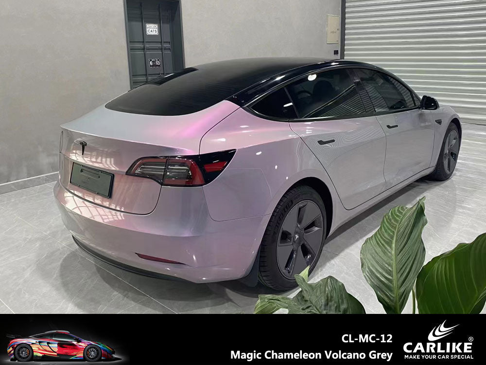 CARLIKE CL-MC-12 Magic Chameleon Volcano Grey Vinyl - CARLIKE WRAP