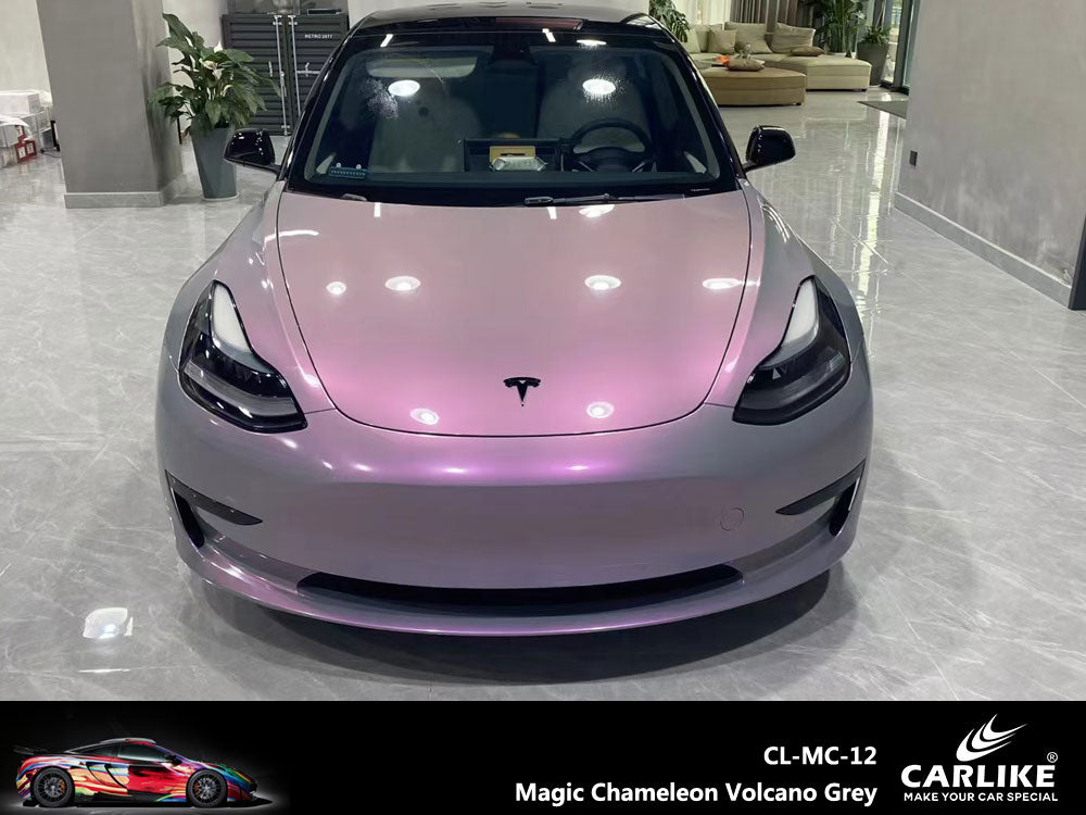CARLIKE CL-MC-12P Magic Chameleon Volcano Grey Vinyl PET Liner - CARLIKE WRAP