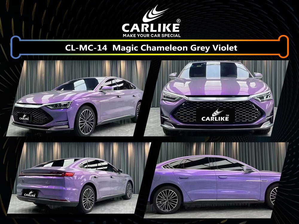 CARLIKE CL-MC-14P Magic Chameleon Grey Violet Vinyl PET Liner - CARLIKE WRAP