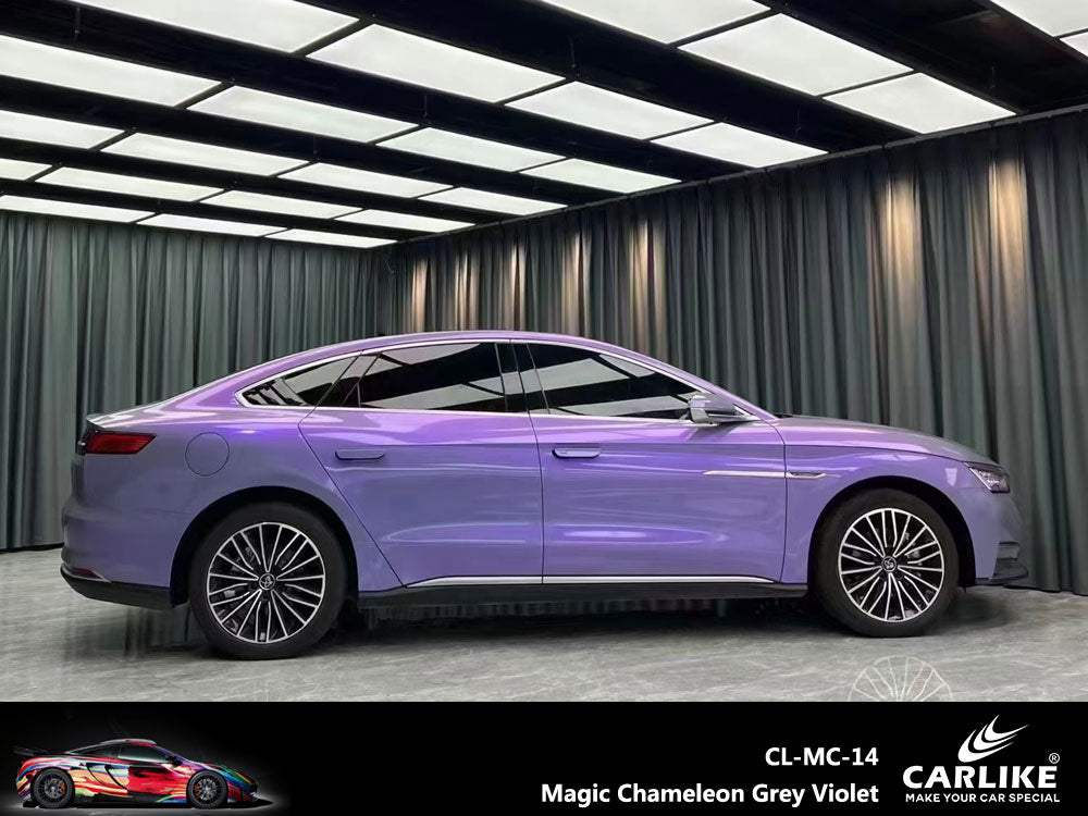 CARLIKE CL-MC-14P Magic Chameleon Grey Violet Vinyl PET Liner - CARLIKE WRAP