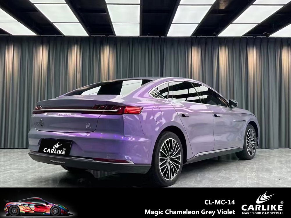 CARLIKE CL-MC-14P Magic Chameleon Grey Violet Vinyl PET Liner - CARLIKE WRAP