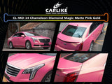CARLIKE CL-MD-14 Chameleon Diamond Magic Matte Pink Gold Vinyl - CARLIKE WRAP