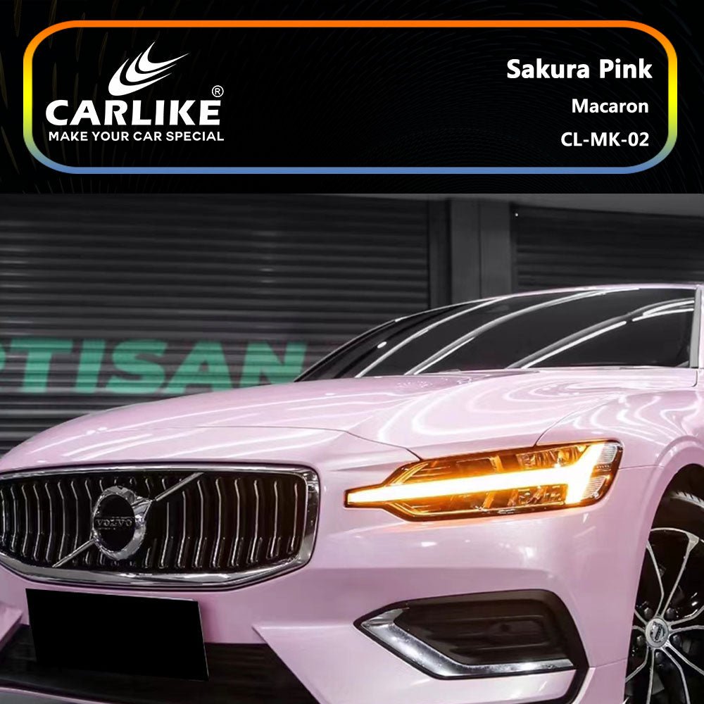 CARLIKE CL-MK-02 Macaron Sakura Pink Vinyl - CARLIKE WRAP