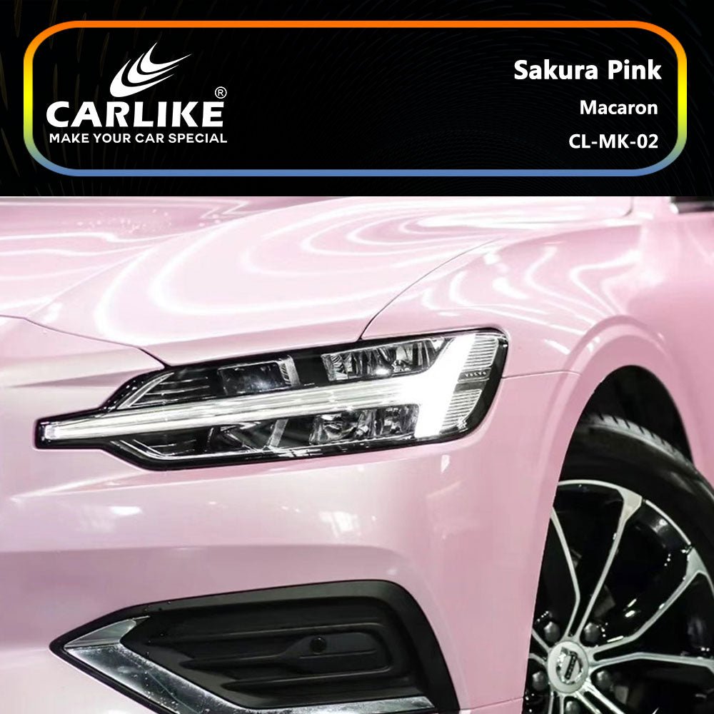 CARLIKE CL-MK-02 Macaron Sakura Pink Vinyl - CARLIKE WRAP