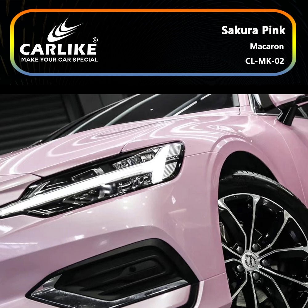 CARLIKE CL-MK-02 Macaron Sakura Pink Vinyl - CARLIKE WRAP