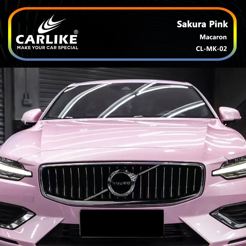 CARLIKE CL-MK-02 Macaron Sakura Pink Vinyl - CARLIKE WRAP