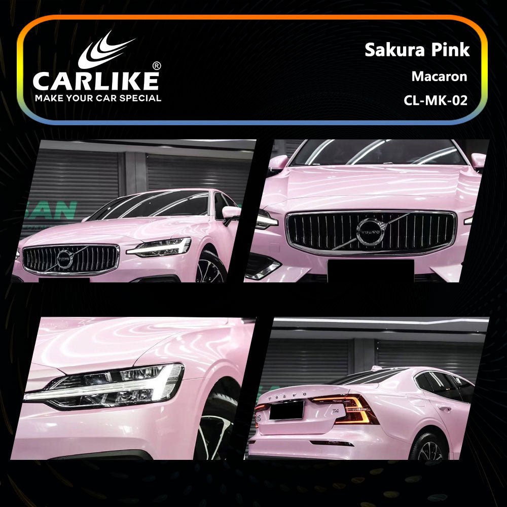 CARLIKE CL-MK-02 Macaron Sakura Pink Vinyl - CARLIKE WRAP