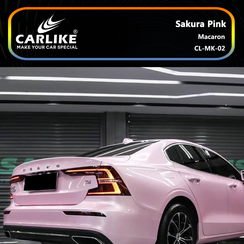 CARLIKE CL-MK-02 Macaron Sakura Pink Vinyl - CARLIKE WRAP