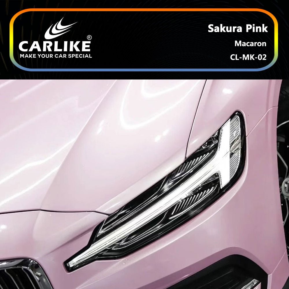 CARLIKE CL-MK-02 Macaron Sakura Pink Vinyl - CARLIKE WRAP