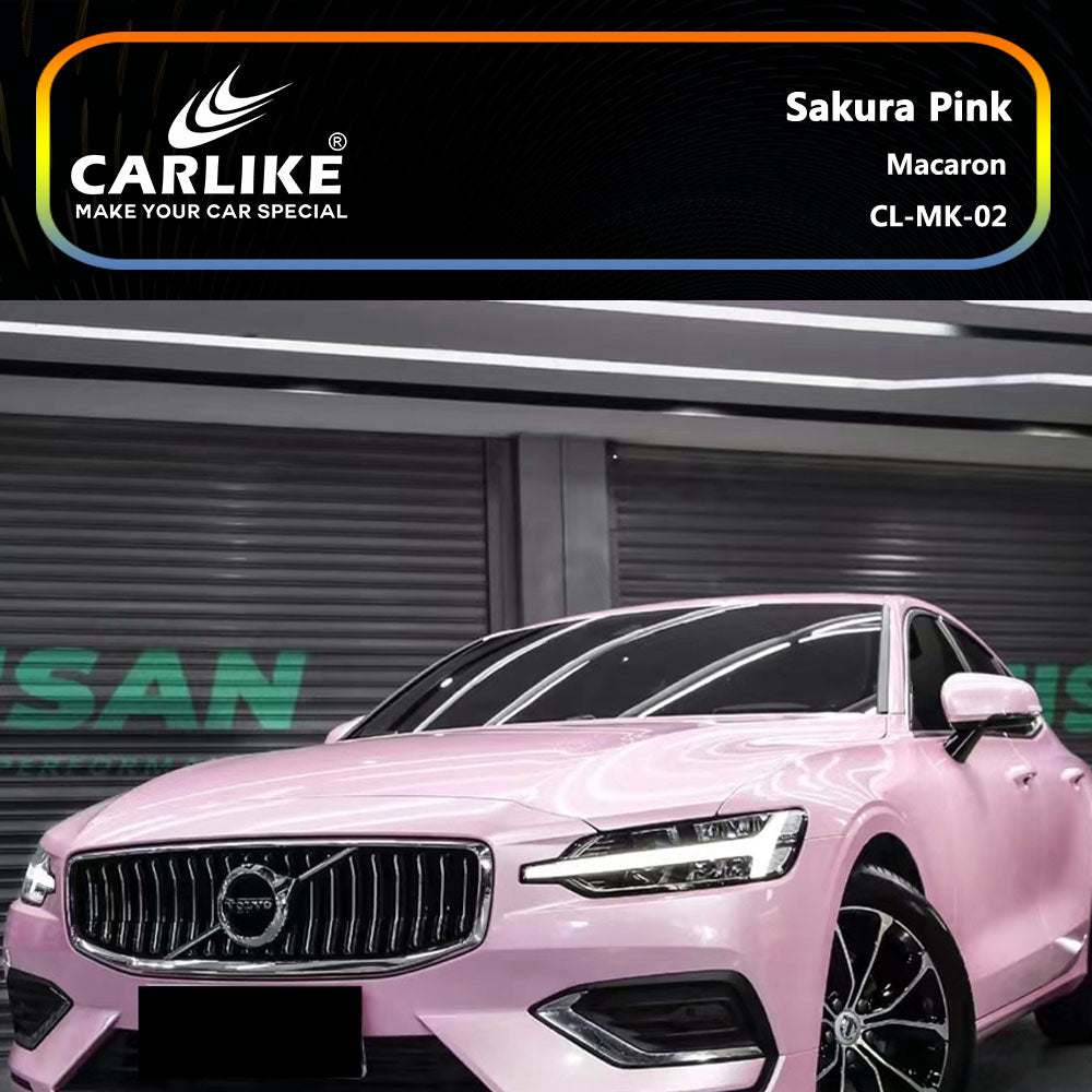 CARLIKE CL-MK-02 Macaron Sakura Pink Vinyl - CARLIKE WRAP