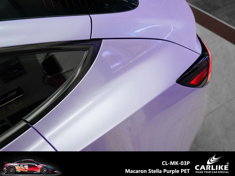CARLIKE CL-MK-03P Macaron Stella Purple Vinyl PET Liner - CARLIKE WRAP