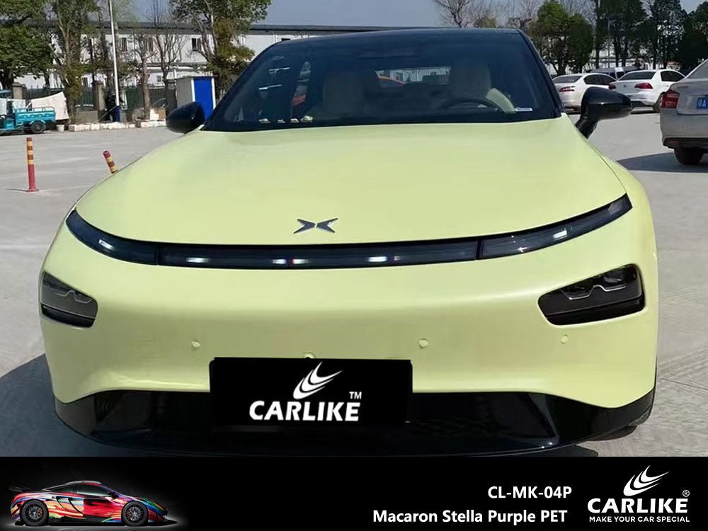 CARLIKE CL-MK-04P Macaron Vanilla Yellow Vinyl PET Liner - CARLIKE WRAP