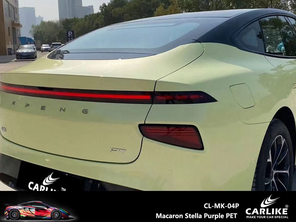 CARLIKE CL-MK-04P Macaron Vanilla Yellow Vinyl PET Liner - CARLIKE WRAP