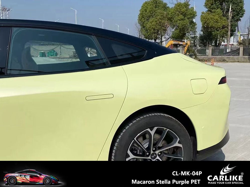 CARLIKE CL-MK-04P Macaron Vanilla Yellow Vinyl PET Liner - CARLIKE WRAP
