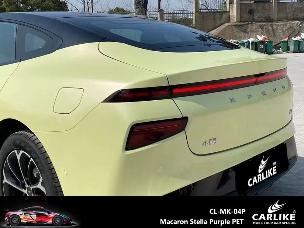 CARLIKE CL-MK-04P Macaron Vanilla Yellow Vinyl PET Liner - CARLIKE WRAP