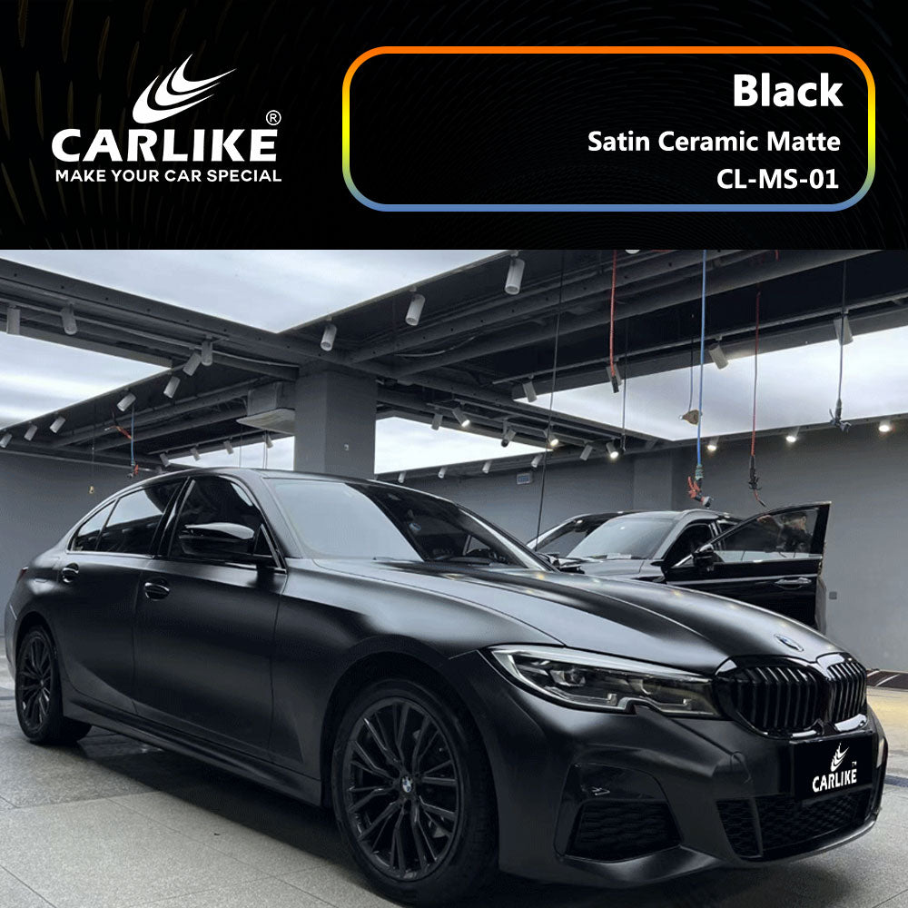 CARLIKE CL-MS-01 Satin Ceramic Matte Black Vinyl - CARLIKE WRAP