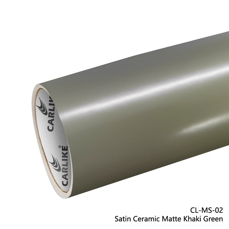 CARLIKE CL-MS-02 Satin Ceramic Matte Khaki Green Vinyl - CARLIKE WRAP