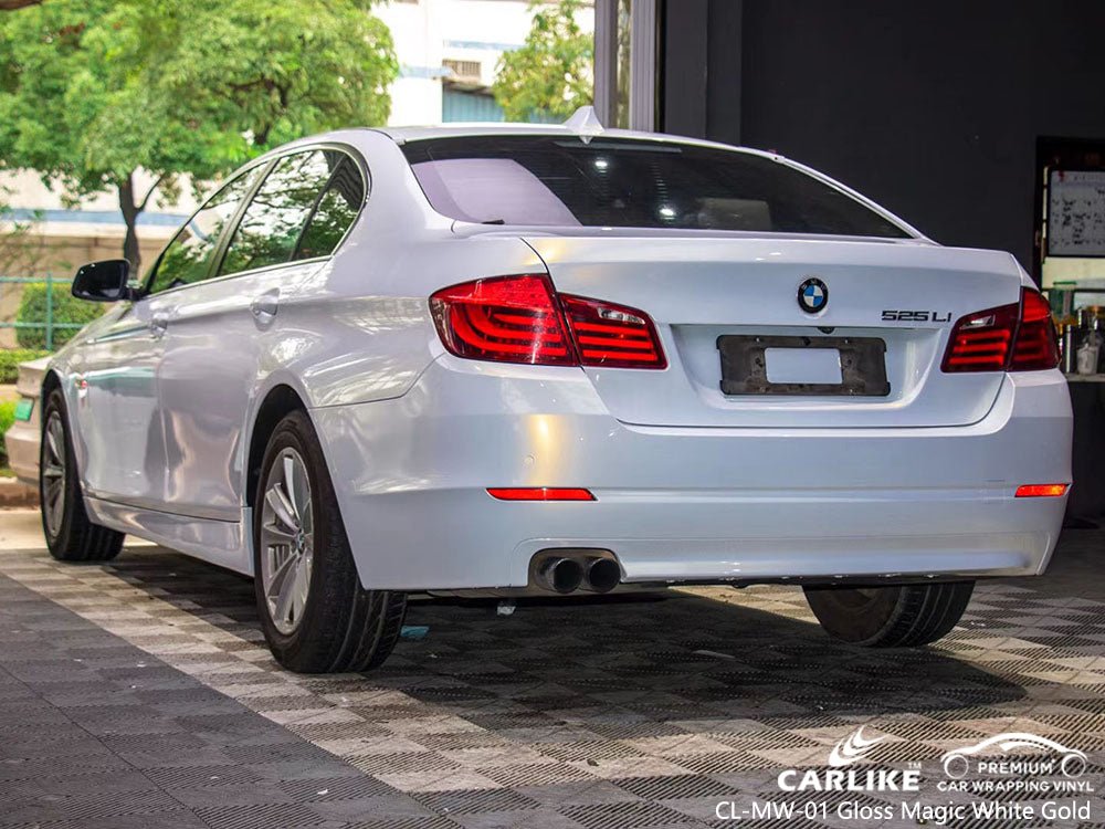 CARLIKE CL-MW-01 Magic Chameleon Gloss White to Gold Vinyl - CARLIKE WRAP