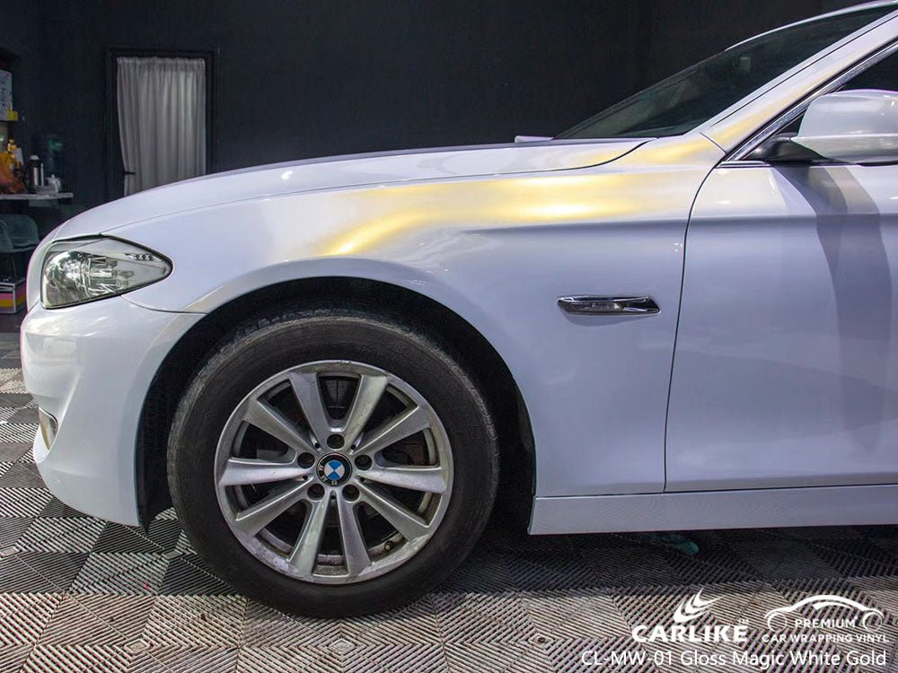 CARLIKE CL-MW-01 Magic Chameleon Gloss White to Gold Vinyl - CARLIKE WRAP