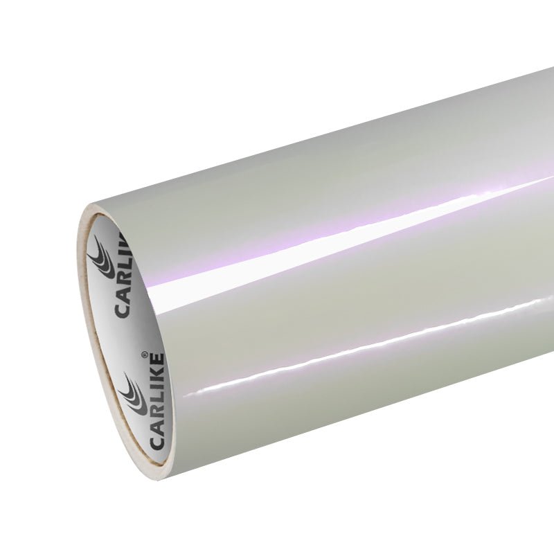 CARLIKE CL-MW-02 Pearl Magic Gloss White Purple Vinyl - CARLIKE WRAP