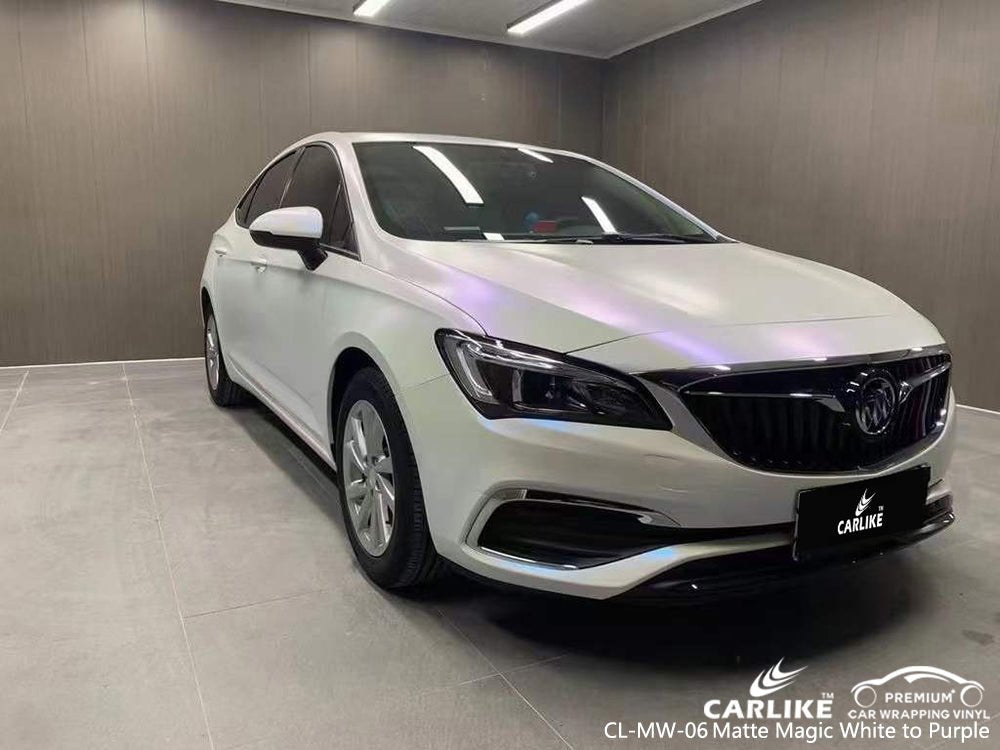 CARLIKE CL-MW-06 Magic Chameleon Matte White to Purple Vinyl - CARLIKE WRAP