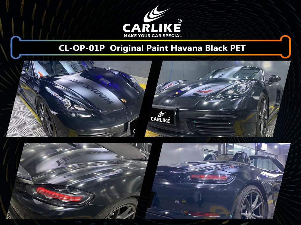 CARLIKE CL-OP-01P Original Paint Havana Black Vinyl PET Liner - CARLIKE WRAP