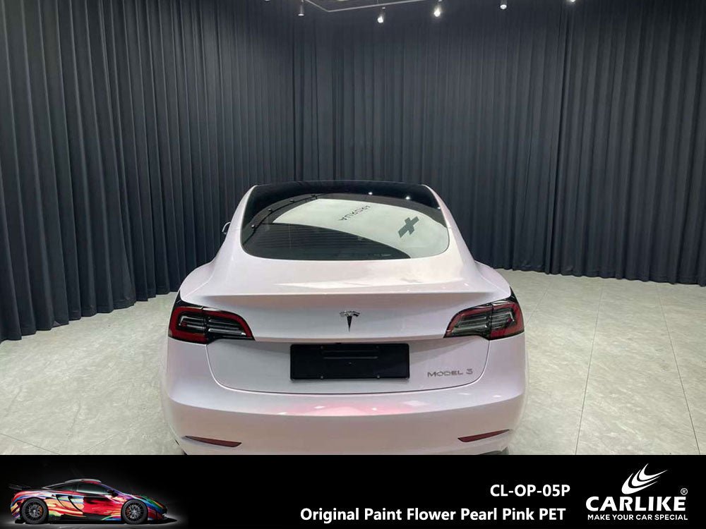 CARLIKE CL-OP-05P Original Paint Flower Pearl Pink Vinyl PET Liner - CARLIKE WRAP