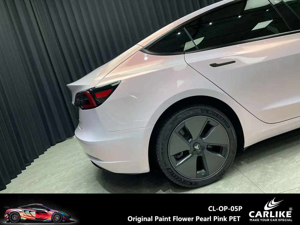 CARLIKE CL-OP-05P Original Paint Flower Pearl Pink Vinyl PET Liner - CARLIKE WRAP