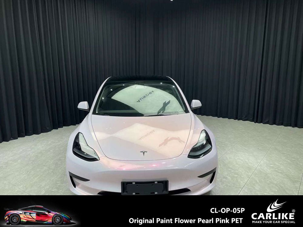 CARLIKE CL-OP-05P Original Paint Flower Pearl Pink Vinyl PET Liner - CARLIKE WRAP