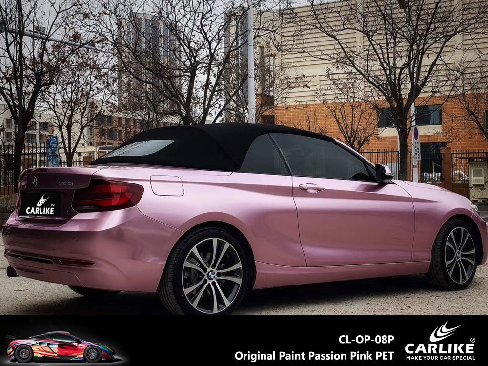CARLIKE CL-OP-08P Original Paint Passion Pink Vinyl PET Liner - CARLIKE WRAP